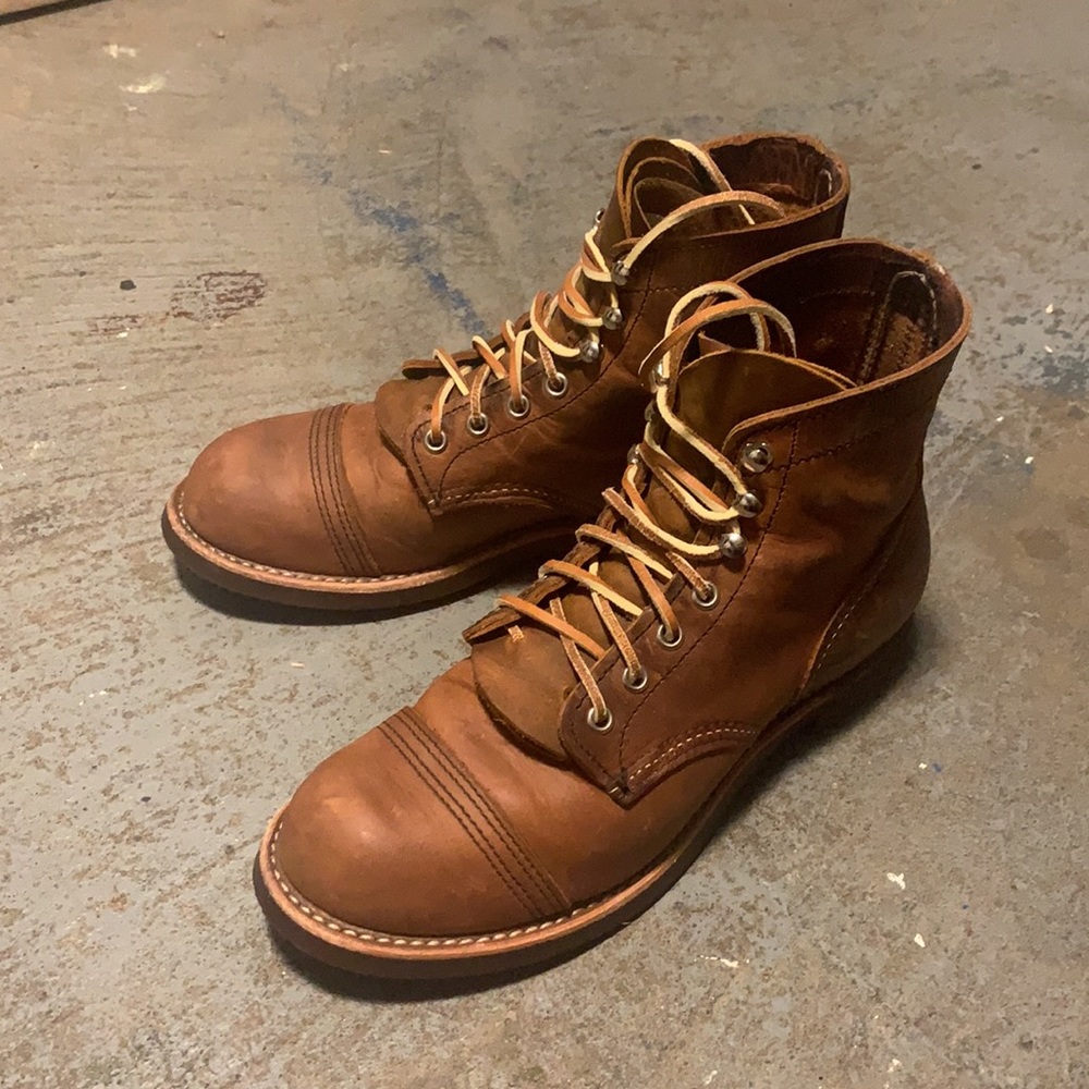 Red Wing 8085 copper rough and tough iron Ranger boot 6.5